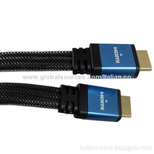 Metal plug 1.3V and 1.4V HDMI cable with 3D function